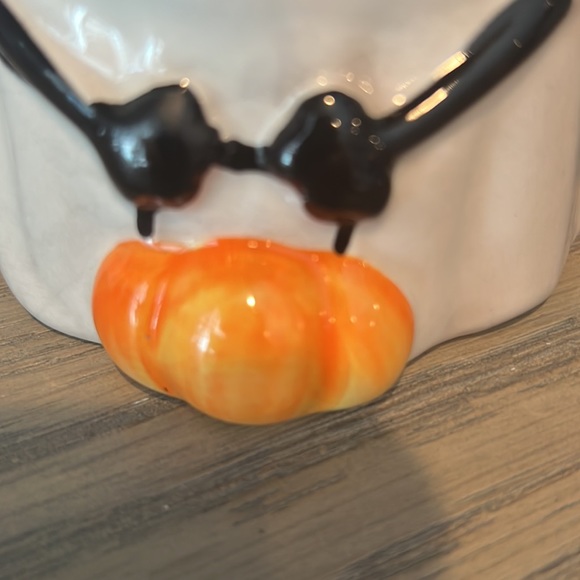 Blue Sky Clayworks, Halloween black cat in ghost costume mug - Picture 3 of 6